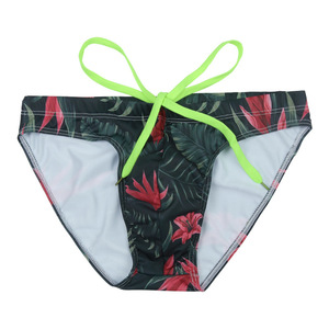 2025 Retro Sexy Striped Pattern Men's Quick-drying <strong>Swimming</strong> Trunks Low Waist Fast Breathable <strong>Boys</strong> Surf <strong>Briefs</strong> 1 Piece Front View - Product Image 6