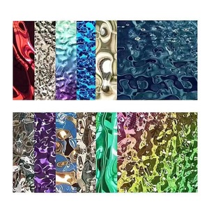 Tấm ốp tường bằng thép không gỉ 3D sóng nước hiện đại cao cấp nhiều màu sắc bền chắc dùng trang trí trần và tường biệt thự - Product Image 4