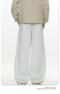 <span class=keywords><strong>Jean</strong></span> en denim décontracté coupe droite style rétro américain pour hommes et femmes, coupe ajustée mi-ample amincissante, en pur coton, long, pour l'été - Product Image 5