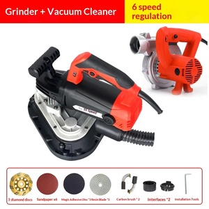Machine à poncer le béton portative robuste avec aspirateur 220V pour le dégrossissage et la rénovation des sols en ciment - Product Image 2