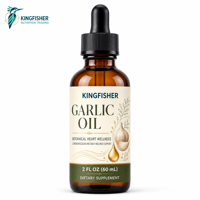 Huile d'ail en gouttes à marque privée, extrait d'ail concentré liquide pour le soutien quotidien du bien-être immunitaire, approvisionnement en gros direct usine