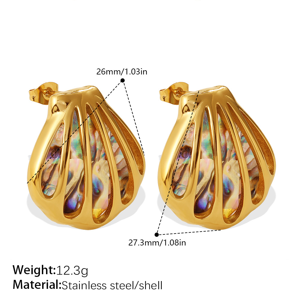 Boucles d'oreilles coquillage EH1331CRG