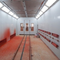 Cabina de pintura y horneado rentable con grúa interior y polipasto eléctrico para metales pesados