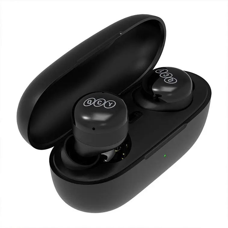 best selling QCY T17 In-ear waterproof headsets headphones Gaming with microphone music TWS earbuds wireless earphones