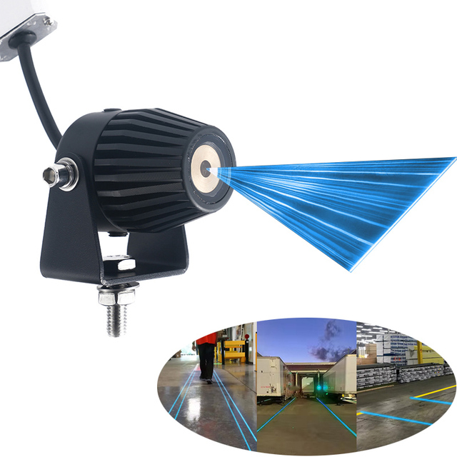 Laser Line Projector Adjustable Striping Safety Floor Marking Light Red Green Zone Line Light for Warehouse Walkway Road Area