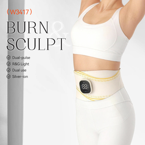 Fitness Smart EMS Waist Massager Belt with <b>Heating</b> Pulse Vibration Rechargeable Electric Abdominal Massager belt - Product Image 3