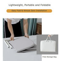 Barrière de lit bébé pliable certifiée CE, en tissu Oxford écologique, cadre métallique réglable en hauteur, barrière de sécurité portable pour lit OEM