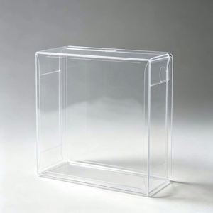 FX Vintage Transparent Folding Package Case with Inner <b>Pocket</b> for Artwork Photo Souvenir Gift Display Storage - Product Image 5