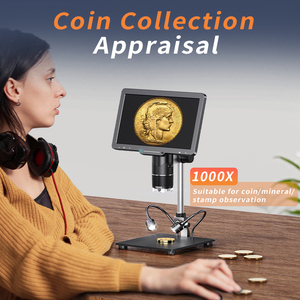 Màn hình IPS 10.1 inch 1080P, kính hiển vi kỹ thuật số 24 MP với khả năng zoom 1000X, 1500X, 2500X, 3 ống kính, ảnh thật dùng cho sửa chữa điện thoại, hàn PCB - Product Image 6