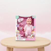 Muñeca de Vinilo Unisex de Lujo de 14 Pulgadas (27 cm) con Accesorios para Comida, Caja con Ventana, Empaque a Granel, Simulación de Comedor Preescolar, Entrenamiento