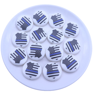 הסיטונאי 25 מ "מ עיצוב מותאם אישית חדש, <span class=keywords><strong>shamrock</strong></span> עלה שטוח עגול מודפסת אקרילי תכשיטים לילדים שרשרת תכשיטים - Product Image 4