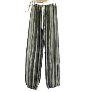 Pijama de estilo para mujer, verano, transpirable, fibra de viscosa, cintura elástica, conjunto de Pijama ligero con puños sueltos para el hogar, ropa informal - Product Image 5