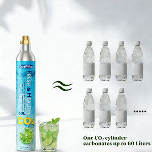 <span class=keywords><strong>Precio</strong></span> de Fábrica al por Mayor, Tanque de Gas CO2 de 425g 60L para Máquina de Refrescos <span class=keywords><strong>Soda</strong></span> Club Fizzi - Product Image 2