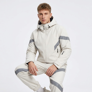 White Label Apparel <b>Men's</b> Breathable Winter <b>Thermal</b> Waterproof Zipper Long-Sleeve Hooded Top Pants Casual Sports 2-Piece <b>Set</b> - Product Image 6