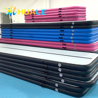 Tapis de gymnastique gonflable à air, directement de l'usine, avec support ferme et PVC renforcé