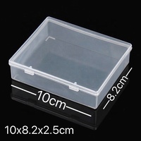 Boîte de rangement pour maquillage en plastique PP recyclable de haute qualité pour poudre libre et blush, emballage rectangulaire