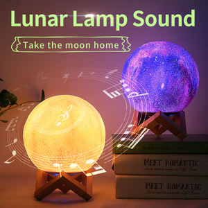 <span class=keywords><strong>Altavoz</strong></span> LED 3D Moon Light, luz nocturna, Control remoto y táctil Lámpara <span class=keywords><strong>de</strong></span> <span class=keywords><strong>lava</strong></span> Moon Night Light Regalos para niñas Niños Mujeres - Product Image 6
