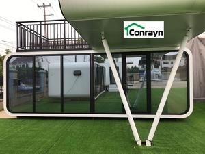 Conrayn doppio strato di <span class=keywords><strong>casa</strong></span> <span class=keywords><strong>casa</strong></span> Di Lusso piccolo portatile baccelli cabina Modulare ready made case prefabbricate off grid si basa - Product Image 6