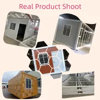 Maison de conteneur en acier extensible de luxe de 40 pieds avec 3 chambres, 2 salles de bain, taille de 20 pieds