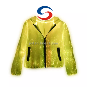 Glow in Dark Party Jacket - <strong>LED</strong> Fiber Optic Hoodie for <strong>Men</strong>/Women - USB Rechargeable - Product Image 3