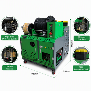 Machine de nettoyage de canalisations sectionnelle industrielle robuste, déboucheur de tuyaux d'égout à câble haute pression, vente en gros commerciale - Product Image 3