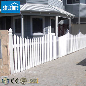 Clôture en cèdre facile à installer Clôture blanche en PVC pour fêtes japonaises - Product Image 3