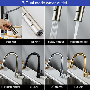 Robinet <span class=keywords><strong>mitigeur</strong></span> de <span class=keywords><strong>cuisine</strong></span> flexible et pliable pour évier, livraison gratuite, de luxe, <span class=keywords><strong>noir</strong></span> mat - Product Image 5