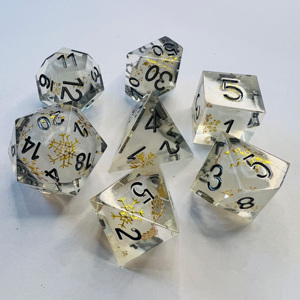 Tùy Chỉnh Handmade 16Mm Nhựa RPG Mờ Đa Diện Dán <span class=keywords><strong>Dnd</strong></span> Vai Trò Chơi Hoa <span class=keywords><strong>Dice</strong></span> Set - Product Image 4
