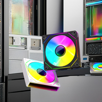Kipas PC High-flow Fantasi WuKong Factory 120mm ARGB, Kipas Pendingin Casing Komputer Gaming, Pendingin Power Supply, Pendingin CPU Desktop