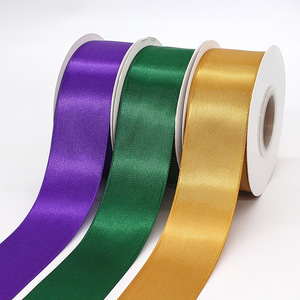 FangZHI 4Cm Double Sided Polyester Satin Ribbon Solid Color Woven For DIY Hair Accessory Gift Packaging Bouquet Material - Product Image 3
