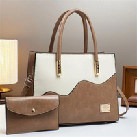 Sac pour femme en cuir PU grande capacité, nouveau design contrasté 2026