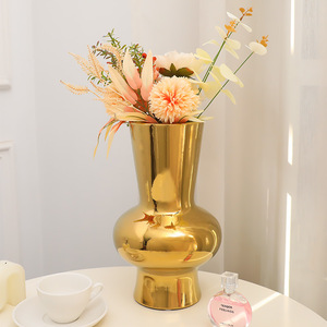 <span class=keywords><strong>Vase</strong></span> à fleurs en céramique de luxe, style nordique, galvanoplastie, argent, or, <span class=keywords><strong>vase</strong></span> de <span class=keywords><strong>pampa</strong></span> lisse pour décoration de bureau et de maison - Product Image 4