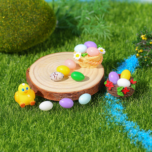 <b>Easter</b> Egg Bunny Miniature Landscape <b>Ornament</b> Resin Craft DIY Decor Indoor Outdoor <b>Easter</b> Decoration Handmade - Product Image 2