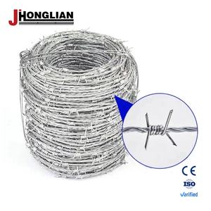 Machine enduite de PVC à 3 brins faisant du <span class=keywords><strong>fil</strong></span> de fer barbelé plongé à chaud à haute résistance - Product Image 1