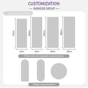 शेंगडे पसीने टिकाऊ थोक उच्च गुणवत्ता वाले कस्टम लोगो को अवशोषित करता है गैर पर्ची इको फ्रेंडली विरोधी पर्ची पु रबर योग मैट - Product Image 4