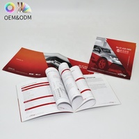 Brochure automobile personnalisée Papier couché imprimé avec couverture plastifiée mate pour catalogue de pièces et accessoires automobiles