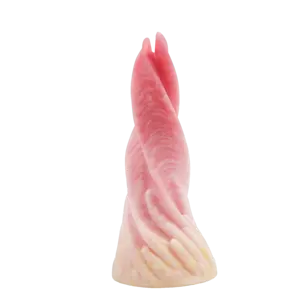 Produk seks dewasa mainan seks wanita dildo hewan realistis silikon cair merah muda