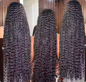 Miến điện xoăn HD ren phía trước Tóc Giả 100% nguyên Trinh Nữ tóc tự nhiên giá bán buôn hàng đầu bán tóc con người Trong Suốt Ren tóc giả - Product Image 1