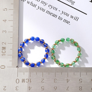 Anillos de Cristal Natural Hechos a Mano, Diseño Geométrico, Joyería de Moda Unisex, Regalo, Origen Yiwu JZ 00005 - Product Image 2