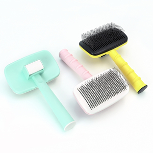 Spazzola autopulente Baoli Long Pins <span class=keywords><strong>con</strong></span> punti per la pulizia profonda del pelo di cani e cuccioli, rimuove il pelo in eccesso - Product Image 1