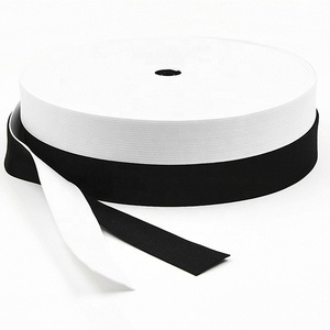Nhà Máy Đàn Hồi Cao Màu Đen/Trắng Tùy Chỉnh 15Mm-50Mm Dệt <span class=keywords><strong>Ribbon</strong></span> Dệt Kim Bện Đàn Hồi Skinny Ban Nhạc Bán Buôn - Product Image 2