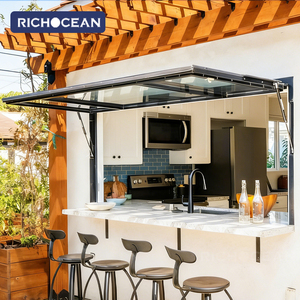 Fenêtre à auvent en aluminium à double vitrage trempé RICHOCEAN, fournisseur chinois, pour extérieur - Product Image 3