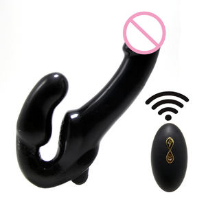 Produk seks tipe U dewasa wanita tali pengendali jarak jauh nirkabel isi daya USB vibrator dildo untuk pasangan - Product Image 6
