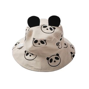 Lindo Sombrero de Pescador con Forma de Panda para Bebés y Niños, Protección Solar para la Cabeza, Ideal para Viajes y Playa - Product Image 1