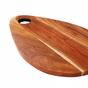 Planche à découper en bois de 4 pièces, planche ronde à découper en bois d'acacia - Product Image 1