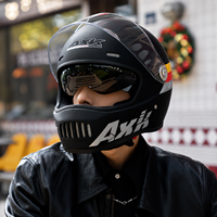 Casque intégral de moto PP avec double visière, absorption des chocs EPS, rembourrage interne, casque de moto professionnel pour la course