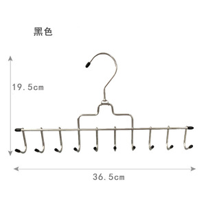 Pinjuxin Stainless Steel Multi Hook Belt Rack 10 Hooks Space Saving Clothes Organizer For Scarf Shawl Storage Home Use - Product Image 5