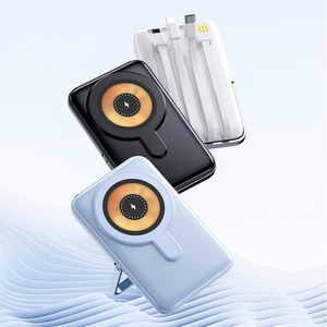 15 Wát di động bên ngoài pin 10000mAh Powerbank sạc nhanh sạc không dây Mini Magnetic ngân hàng điện với đứng - Product Image 1