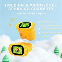 Microscope vidéo pour enfants 1000X avec lumière LED, fabriqué à Shenzhen, idéal pour l'exploration de la nature en extérieur – Vente directe usine