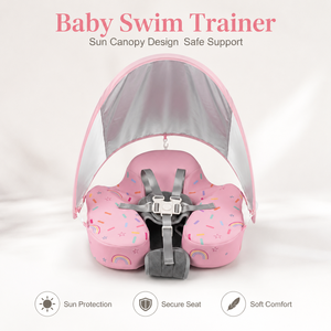 Siège de bain flottant non <span class=keywords><strong>gonflable</strong></span> pour <span class=keywords><strong>bébé</strong></span> avec auvent, pour l'apprentissage de la natation des tout-petits, personnalisation OEM ODM - Product Image 2